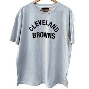 Cleveland Browns NFL football Signature Fanatics gray black shirt 2XL XXL